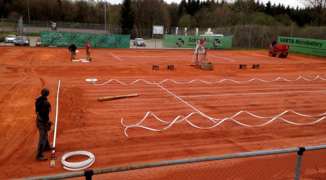 Sanierung der Tennisplätze